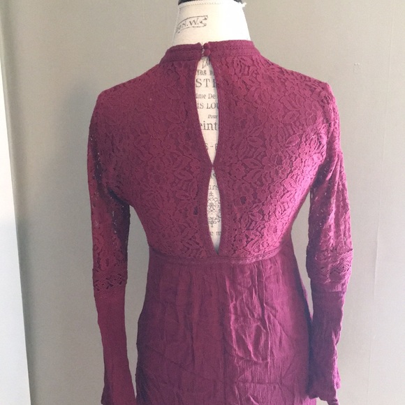 Boho Maroon Dress - Picture 4 of 6
